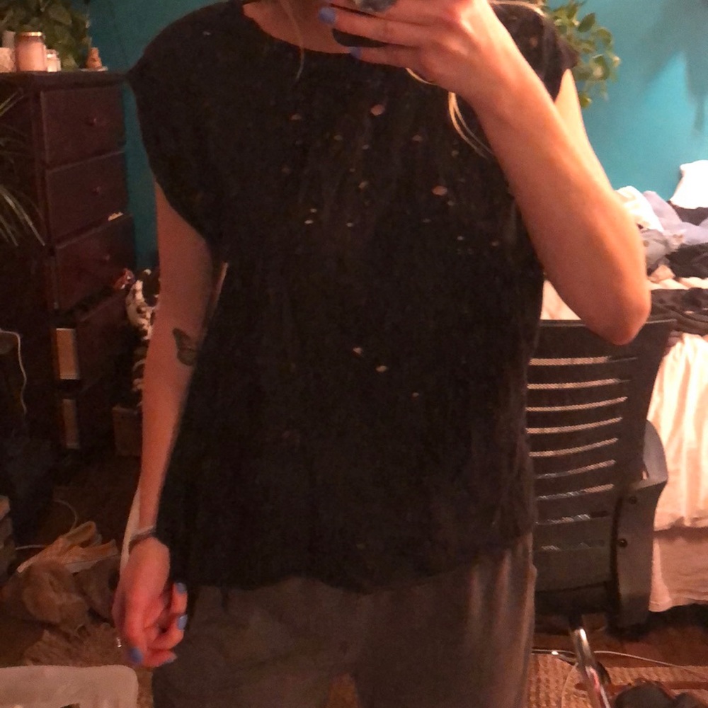 Free People cut out tee